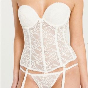 New Va Bien Lace Low Back Bustier - image 1